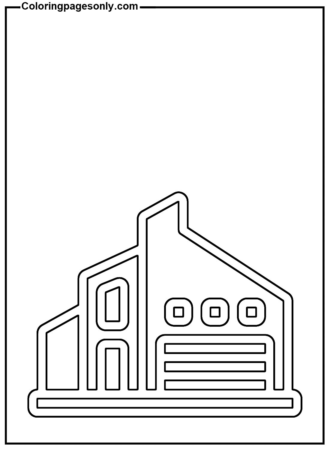Çocuklar İçin Fabrika Boyama Sayfaları 