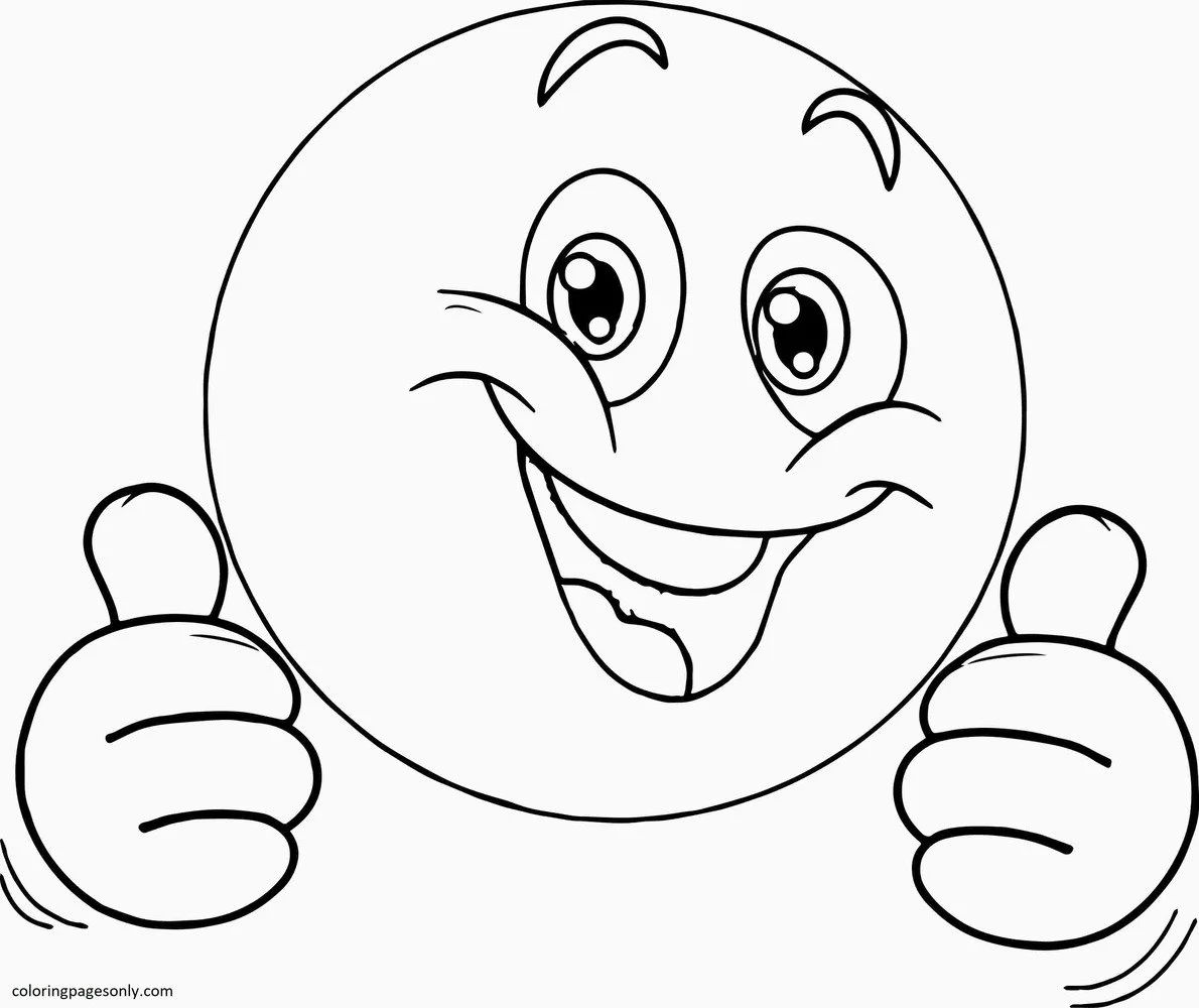 Çocuklar İçin  Emoji Boyama Sayfaları 