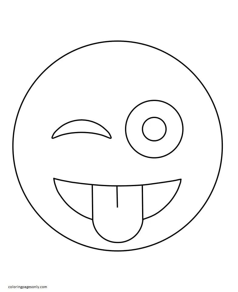 Çocuklar İçin  Emoji Boyama Sayfaları 