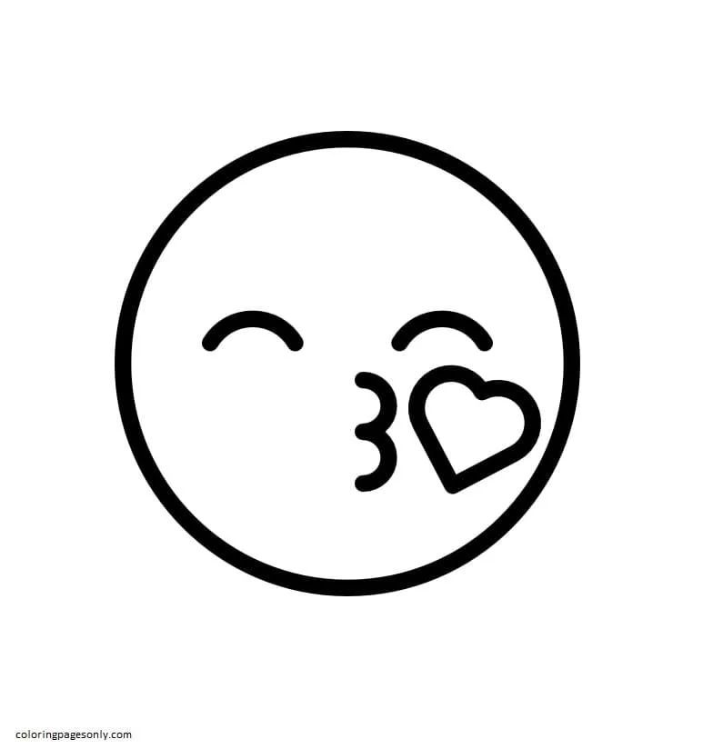 Çocuklar İçin  Emoji Boyama Sayfaları 