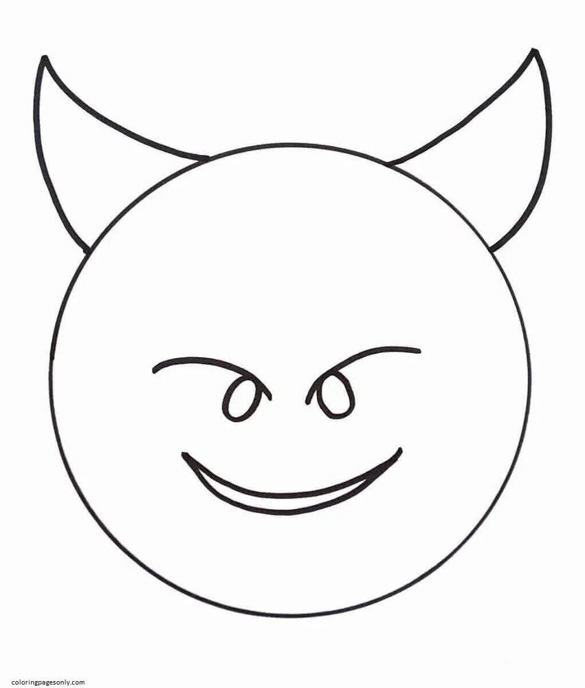 Çocuklar İçin  Emoji Boyama Sayfaları 