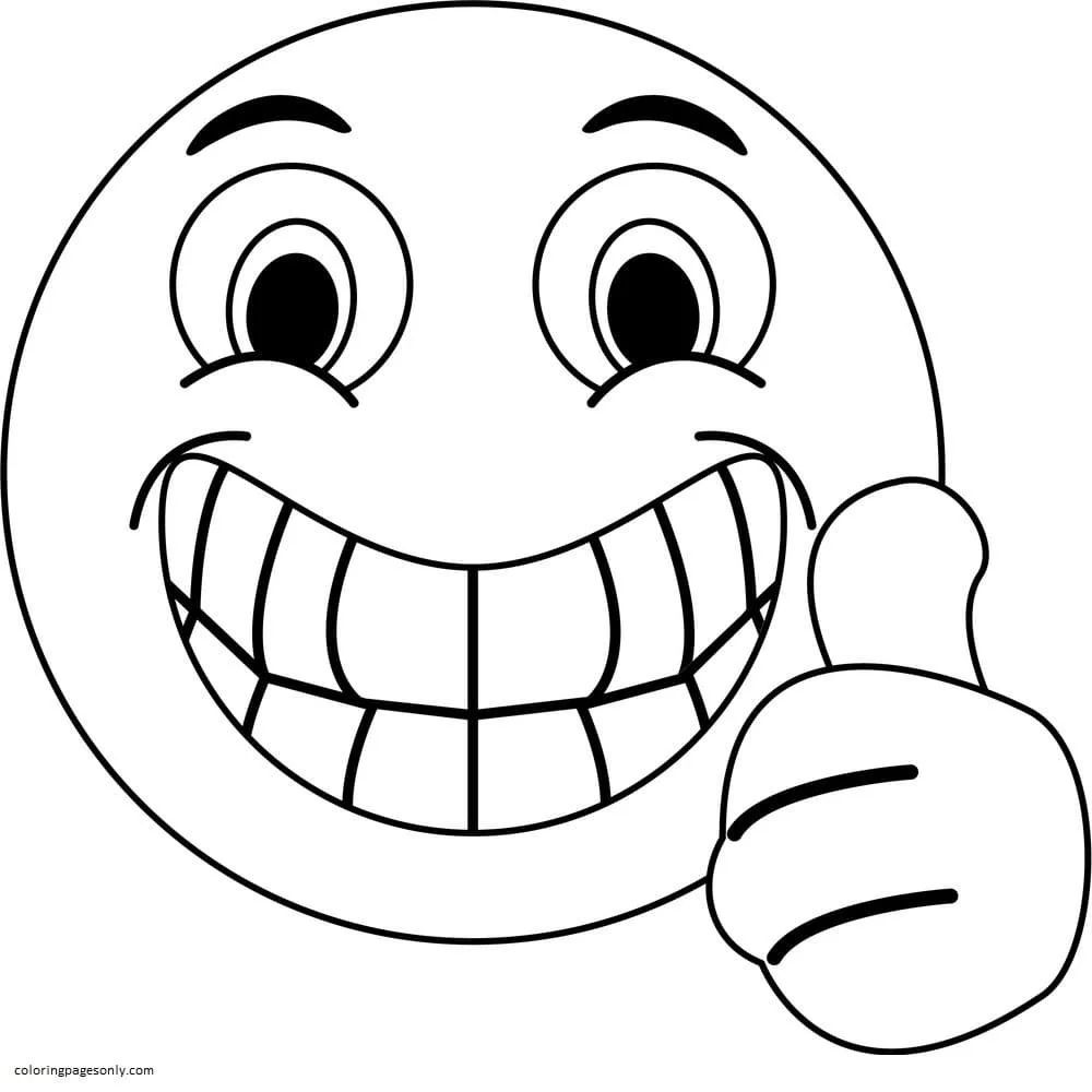 Çocuklar İçin  Emoji Boyama Sayfaları 