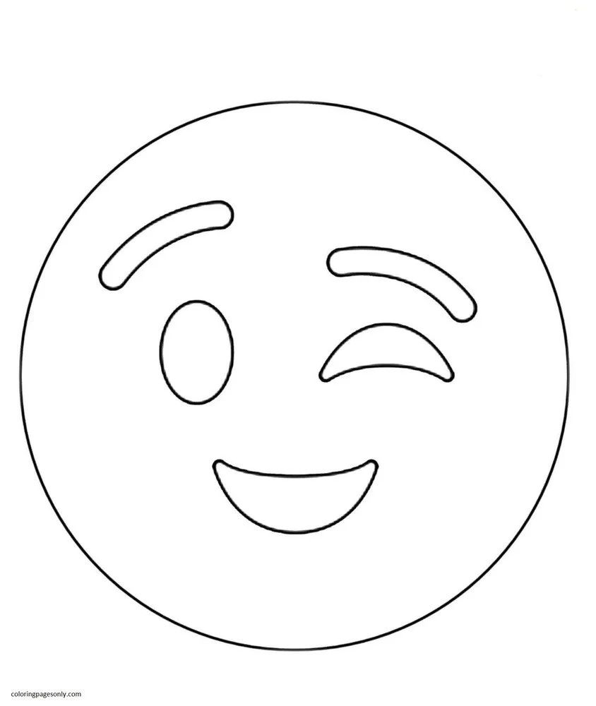 Çocuklar İçin  Emoji Boyama Sayfaları 