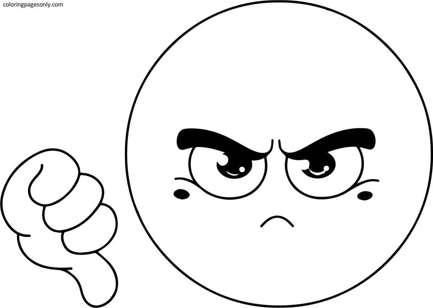 Çocuklar İçin  Emoji Boyama Sayfaları 