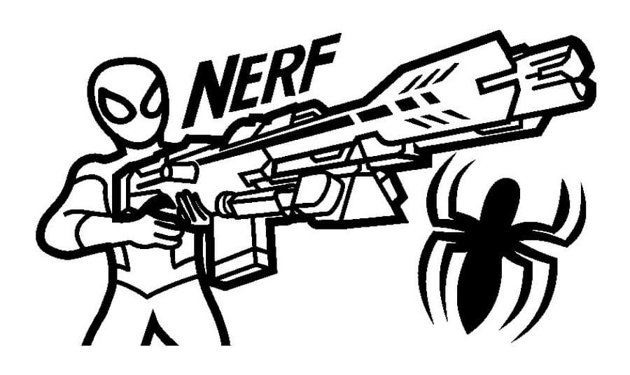 Çocuklar İçin  Nerf Boyama Sayfaları 