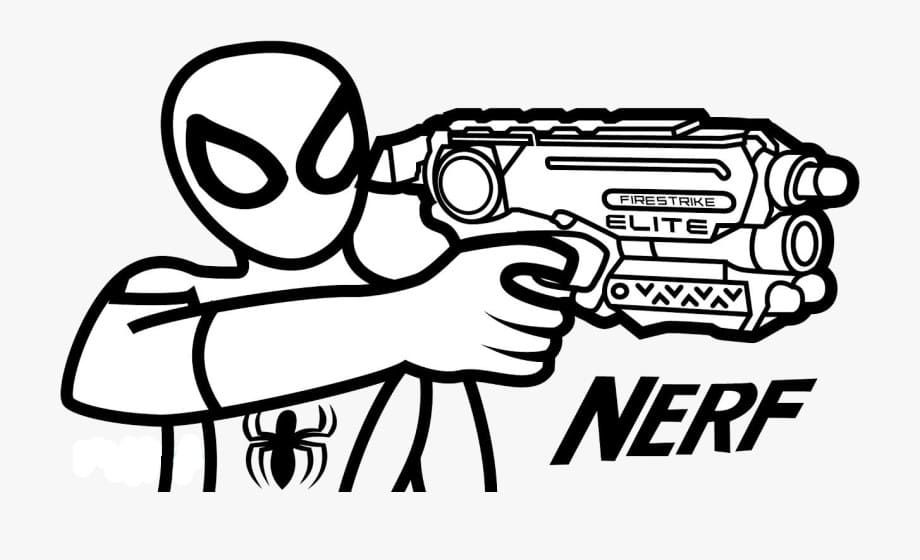 Çocuklar İçin  Nerf Boyama Sayfaları 