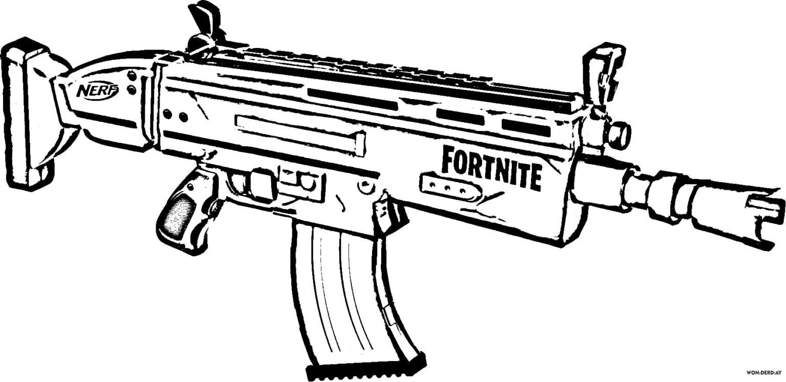 Çocuklar İçin  Nerf Boyama Sayfaları 
