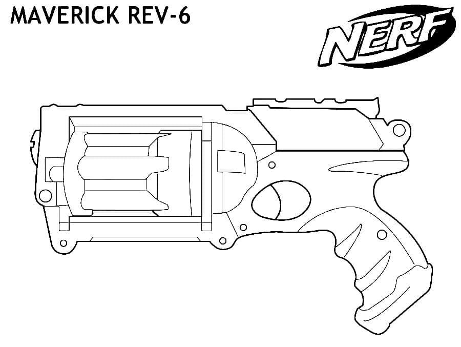 Çocuklar İçin  Nerf Boyama Sayfaları 
