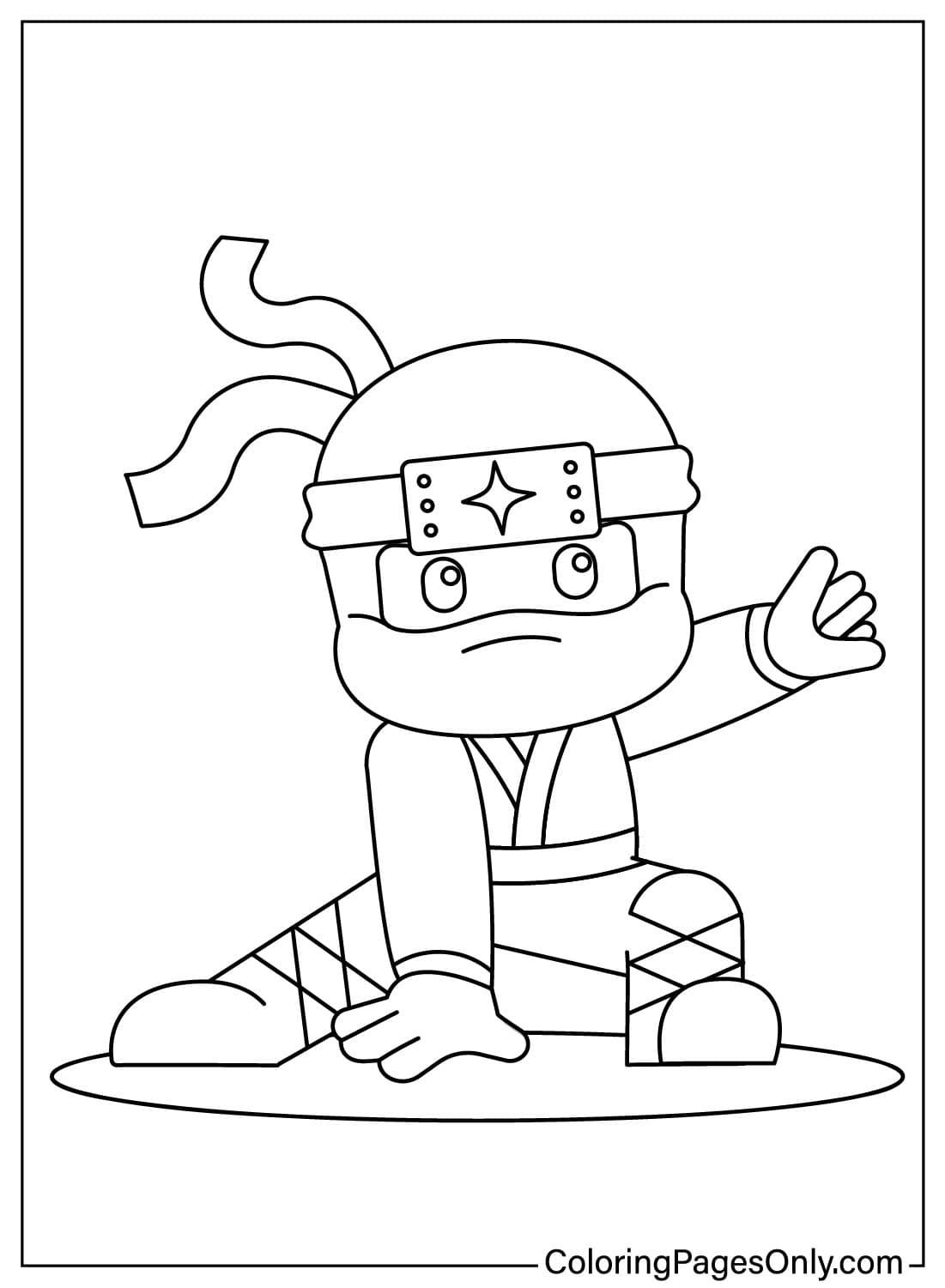 Çocuklar İçin  Ninja Boyama Sayfaları 