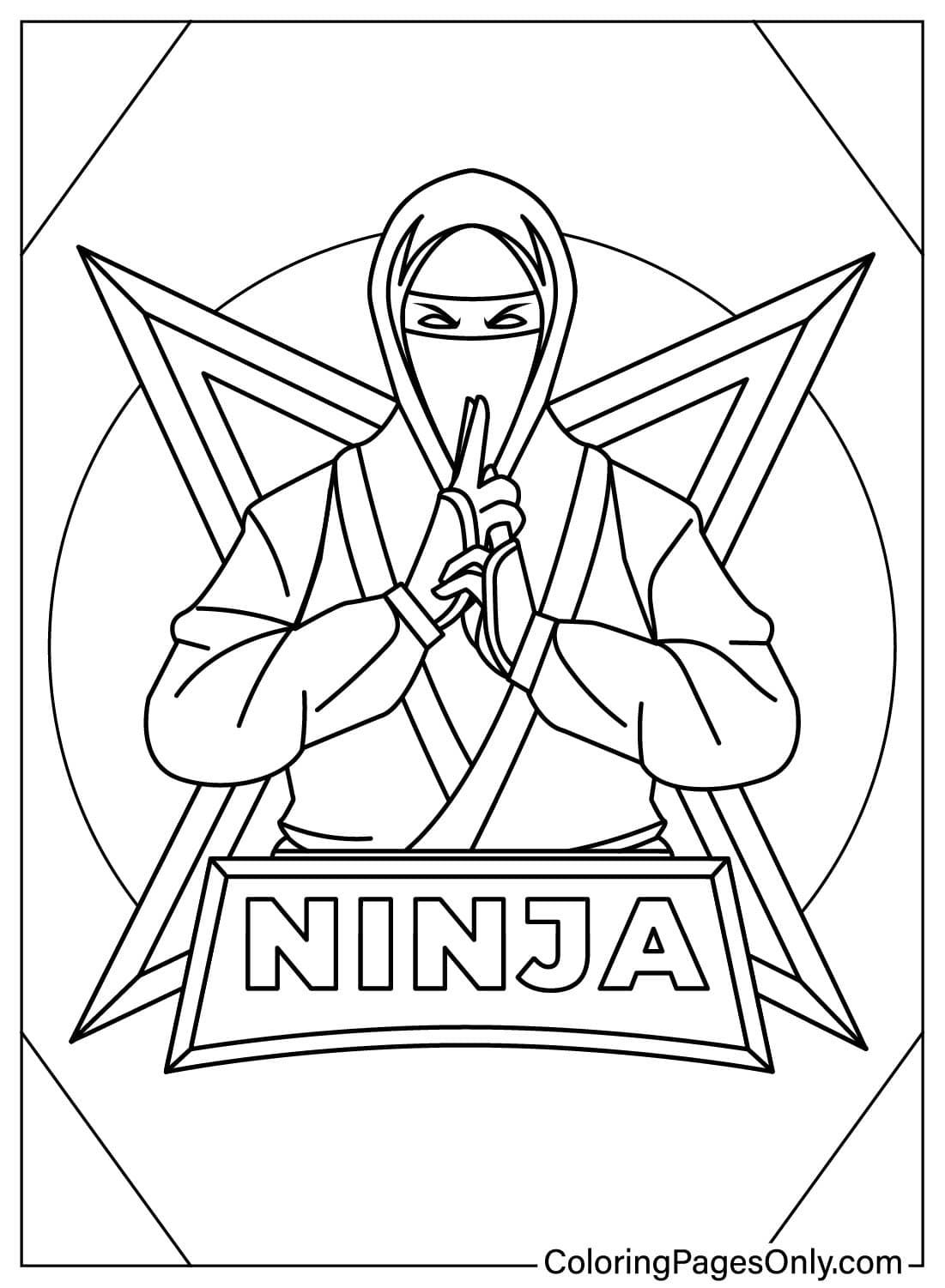 Çocuklar İçin  Ninja Boyama Sayfaları 