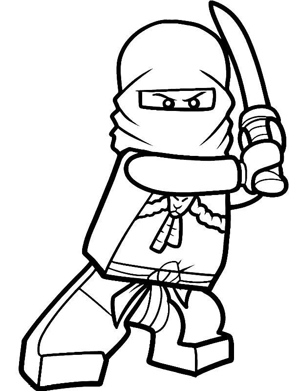 Çocuklar İçin  Ninja Boyama Sayfaları 
