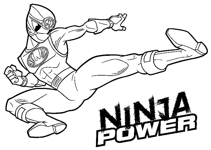 Çocuklar İçin  Ninja Boyama Sayfaları 
