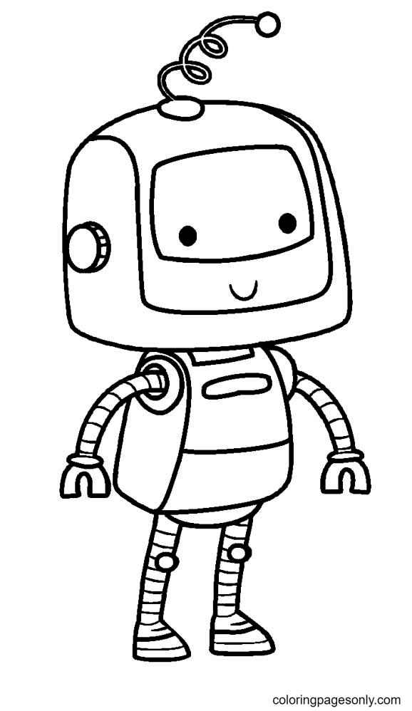 Çocuklar İçin  Robot Boyama Sayfaları 