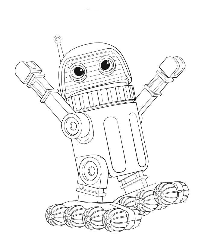 Çocuklar İçin  Robot Boyama Sayfaları 