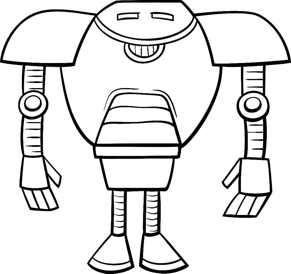 Çocuklar İçin  Robot Boyama Sayfaları 
