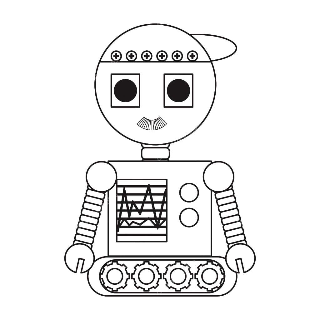 Çocuklar İçin  Robot Boyama Sayfaları 