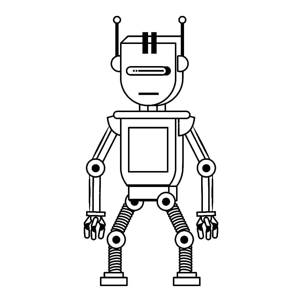 Çocuklar İçin  Robot Boyama Sayfaları 