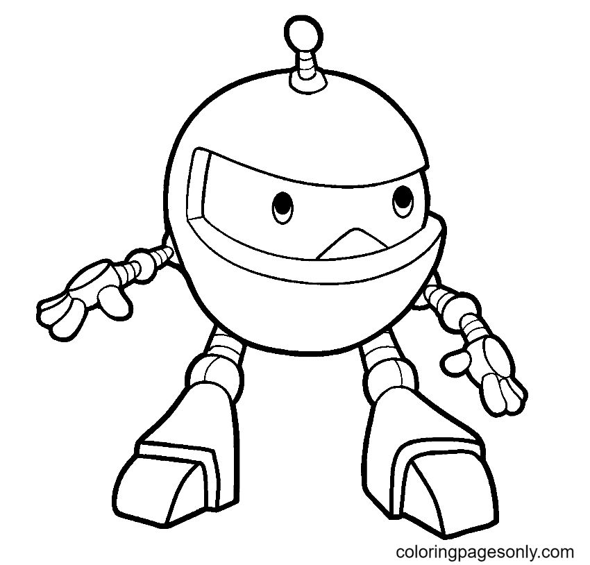 Çocuklar İçin  Robot Boyama Sayfaları 
