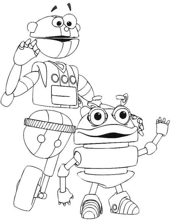 Çocuklar İçin  Robot Boyama Sayfaları 