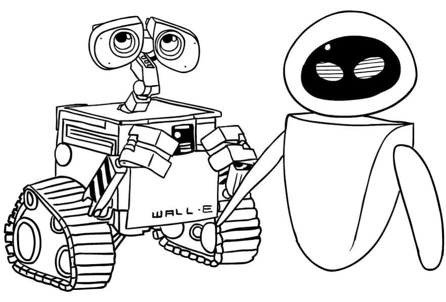 Çocuklar İçin  Robot Boyama Sayfaları 