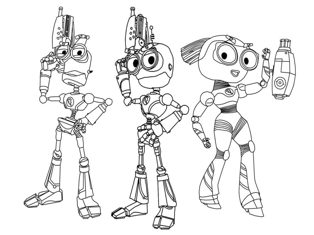 Çocuklar İçin  Robot Boyama Sayfaları 