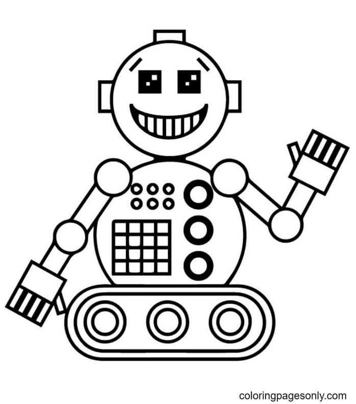 Çocuklar İçin  Robot Boyama Sayfaları 