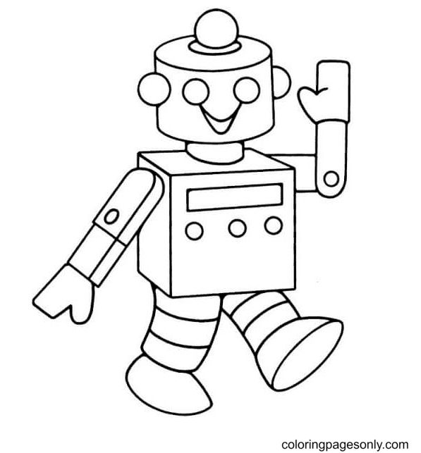 Çocuklar İçin  Robot Boyama Sayfaları 
