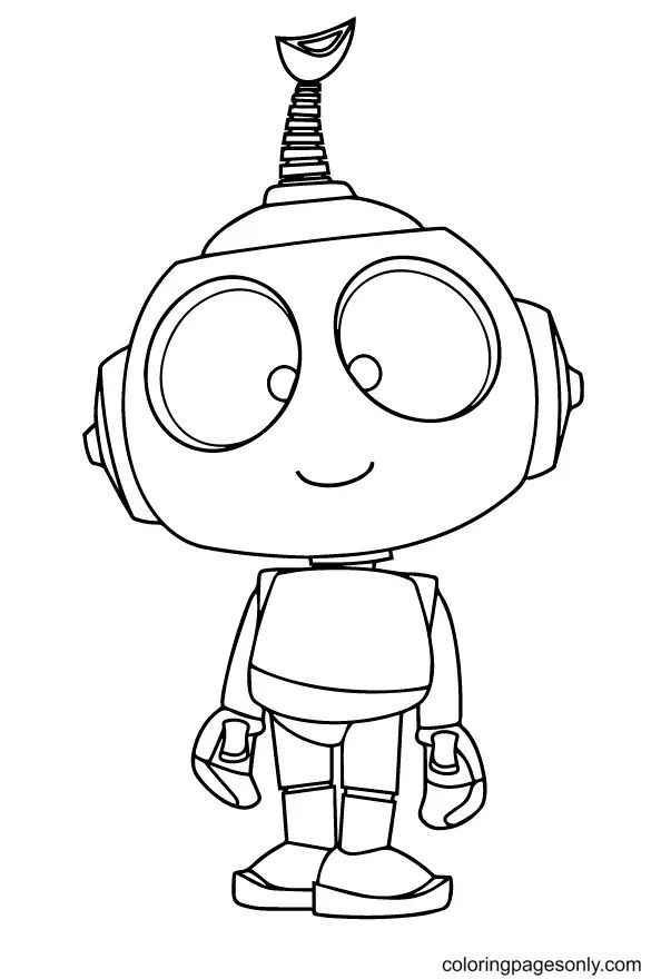 Çocuklar İçin  Robot Boyama Sayfaları 