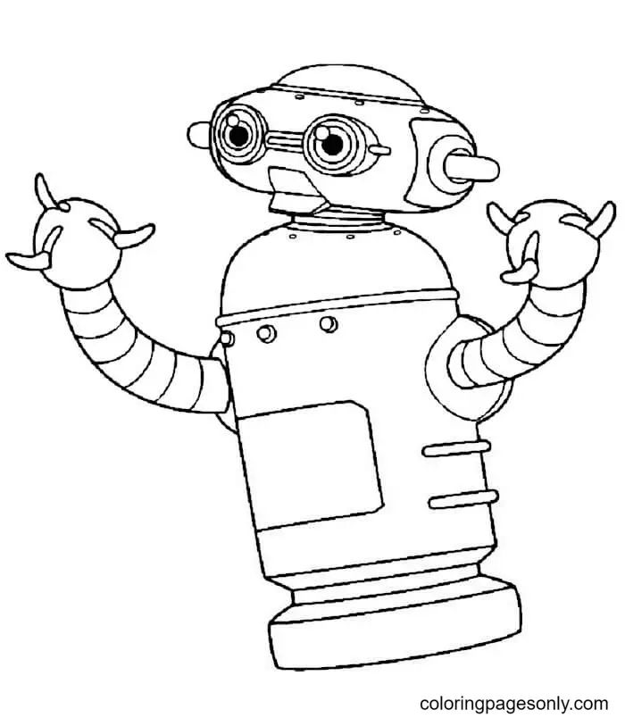 Çocuklar İçin  Robot Boyama Sayfaları 