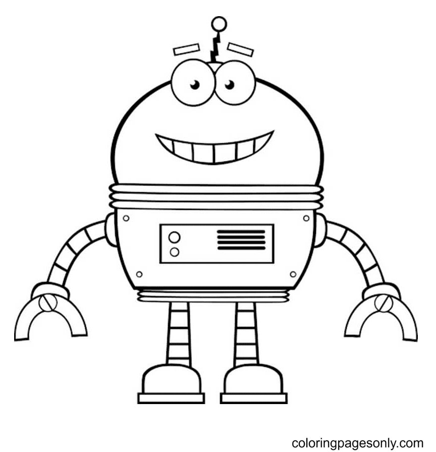 Çocuklar İçin  Robot Boyama Sayfaları 