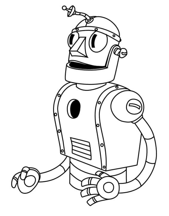 Çocuklar İçin  Robot Boyama Sayfaları 