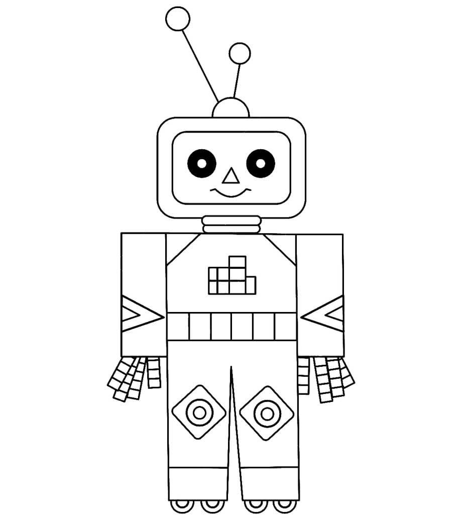 Çocuklar İçin  Robot Boyama Sayfaları 