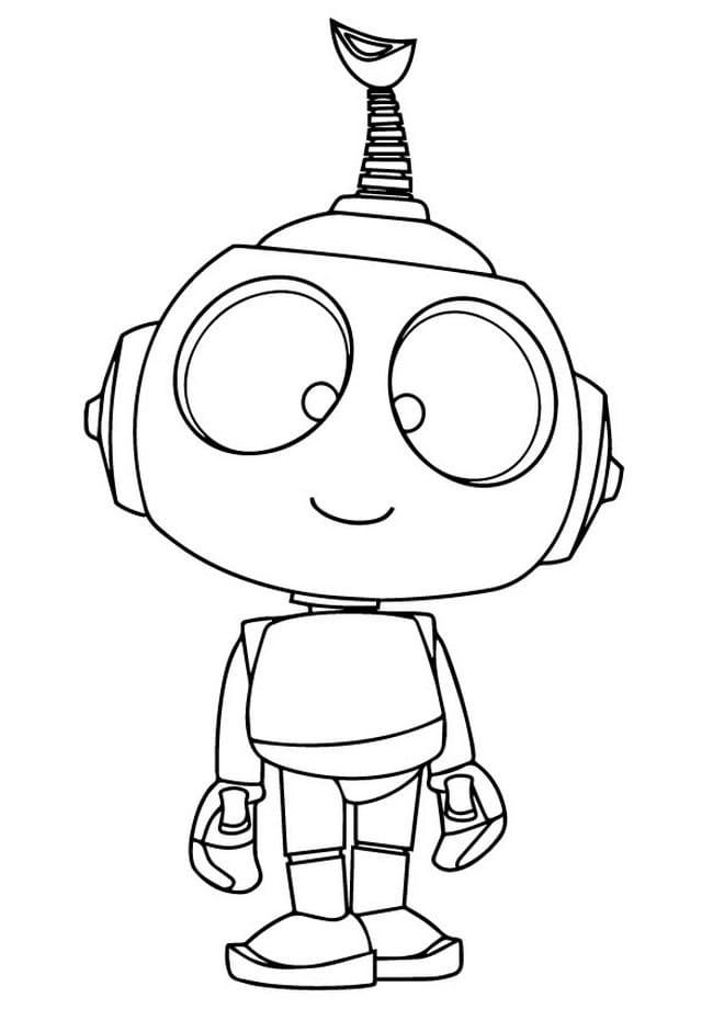 Çocuklar İçin  Robot Boyama Sayfaları 