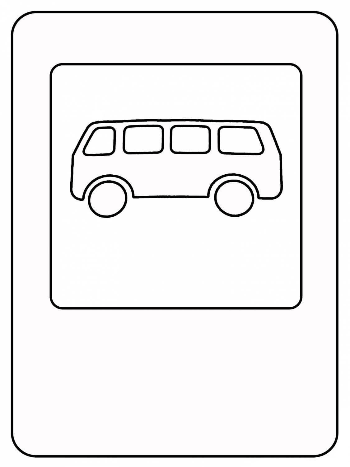 Çocuklar İçin  Trafik-işaretleri Boyama Sayfaları 
