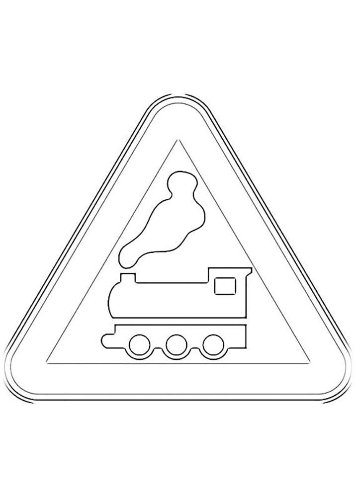 Çocuklar İçin  Trafik-işaretleri Boyama Sayfaları 