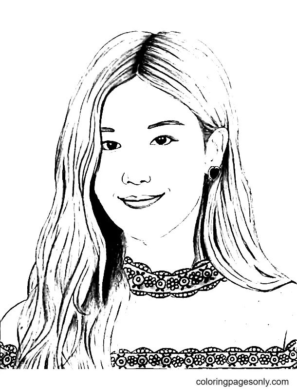 Çocuklar İçin  Ünlüler Blackpink Boyama Sayfaları 