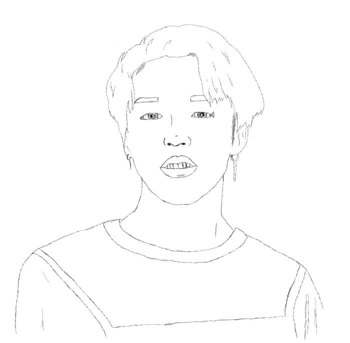 Çocuklar İçin  Ünlüler Bts Boyama Sayfaları 