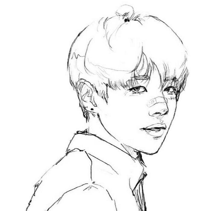 Çocuklar İçin  Ünlüler Bts Boyama Sayfaları 