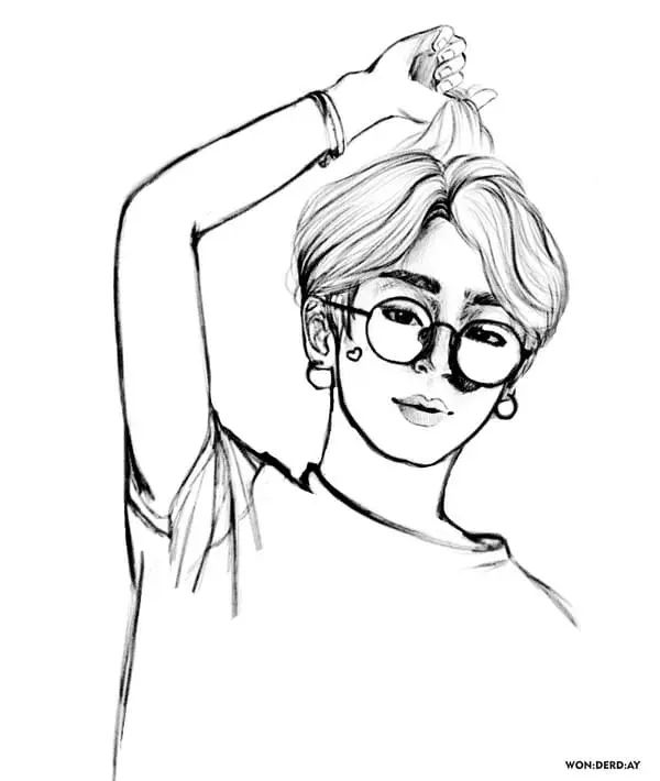 Çocuklar İçin  Ünlüler Bts Boyama Sayfaları 
