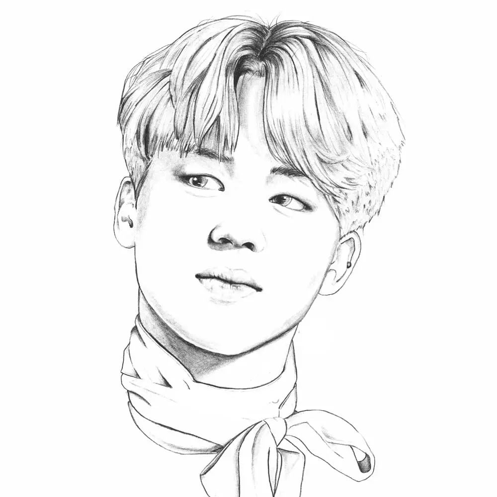 Çocuklar İçin  Ünlüler Bts Boyama Sayfaları 