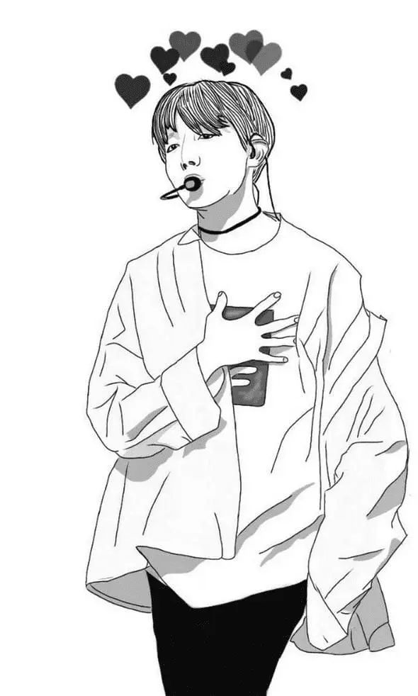 Çocuklar İçin  Ünlüler Bts Boyama Sayfaları 