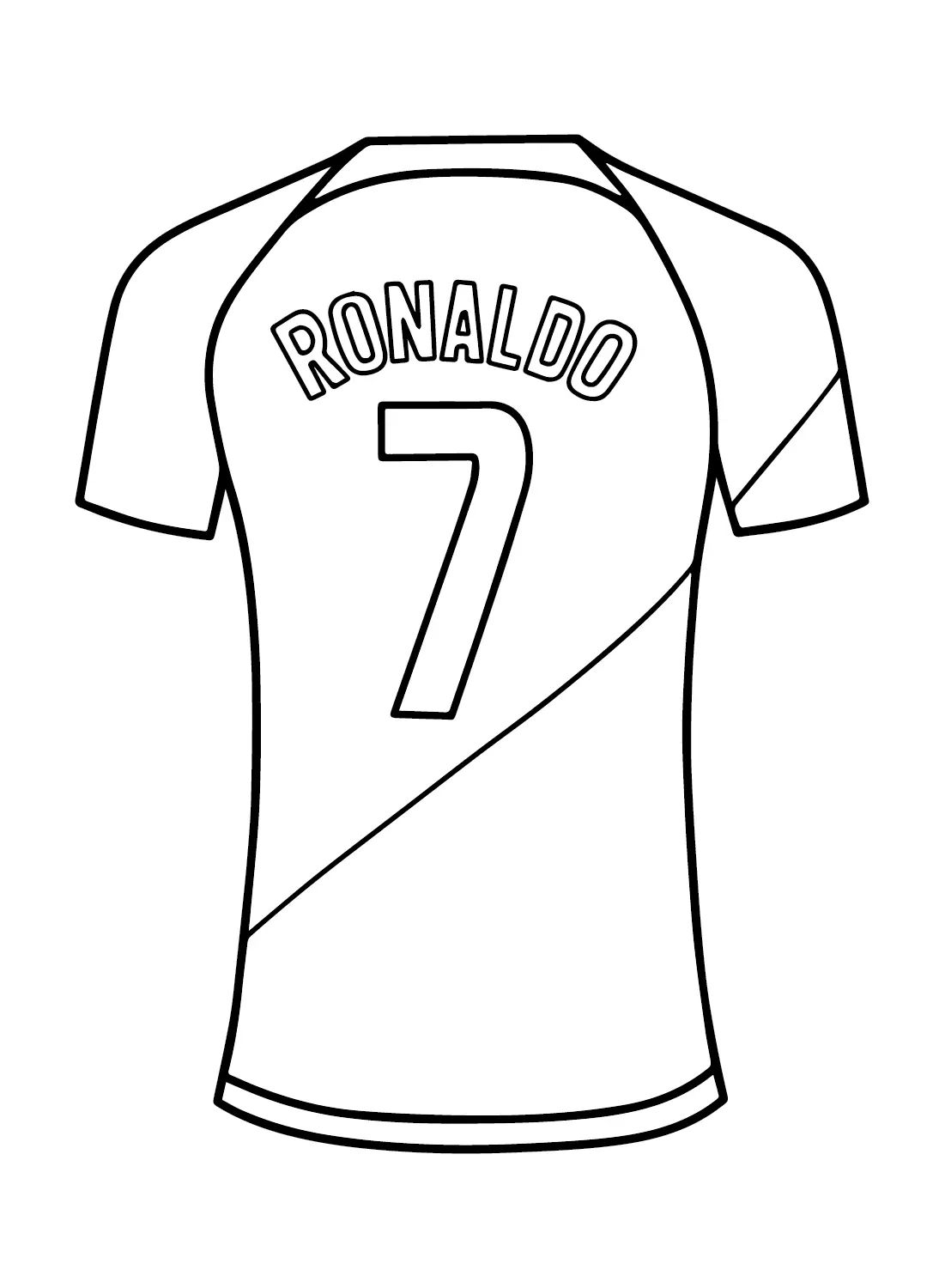 Çocuklar İçin  Ünlüler Cristiano-Ronaldo Boyama Sayfaları 