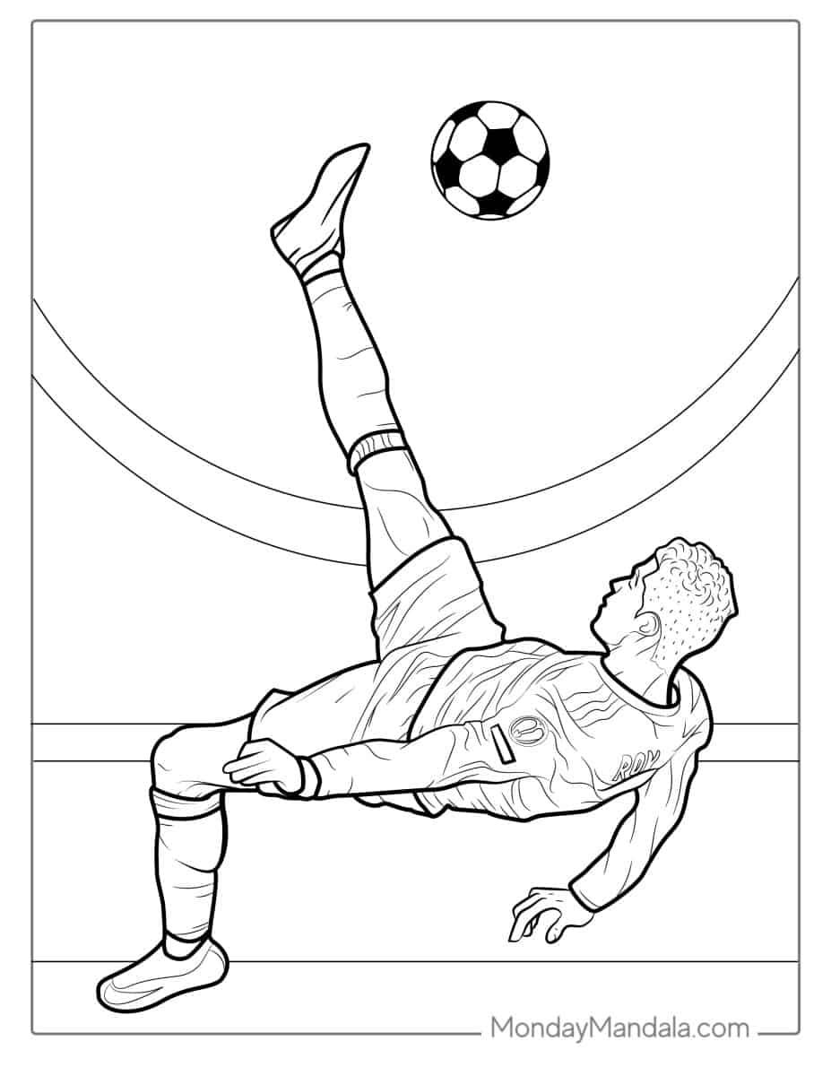 Çocuklar İçin  Ünlüler Cristiano-Ronaldo Boyama Sayfaları 