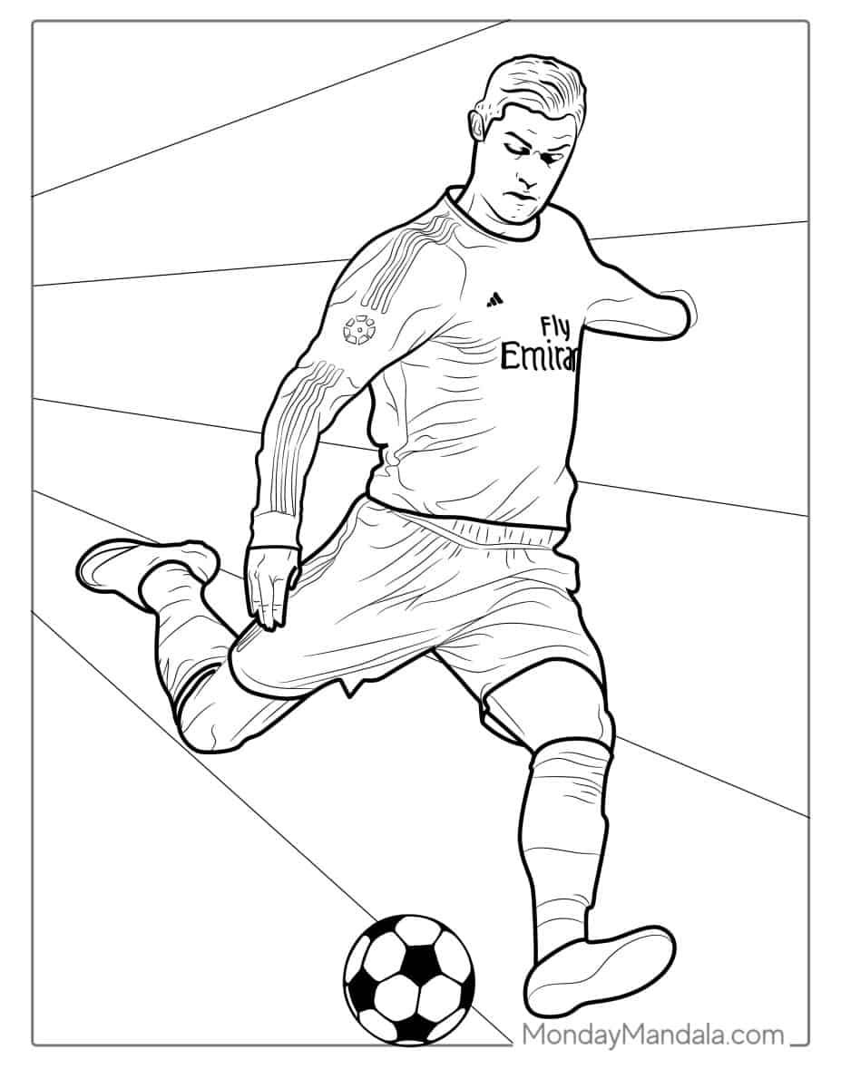 Çocuklar İçin  Ünlüler Cristiano-Ronaldo Boyama Sayfaları 