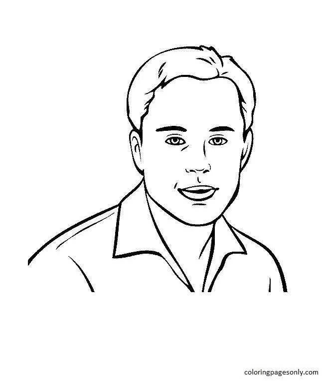 Çocuklar İçin  Ünlüler Elon-Musk Boyama Sayfaları 
