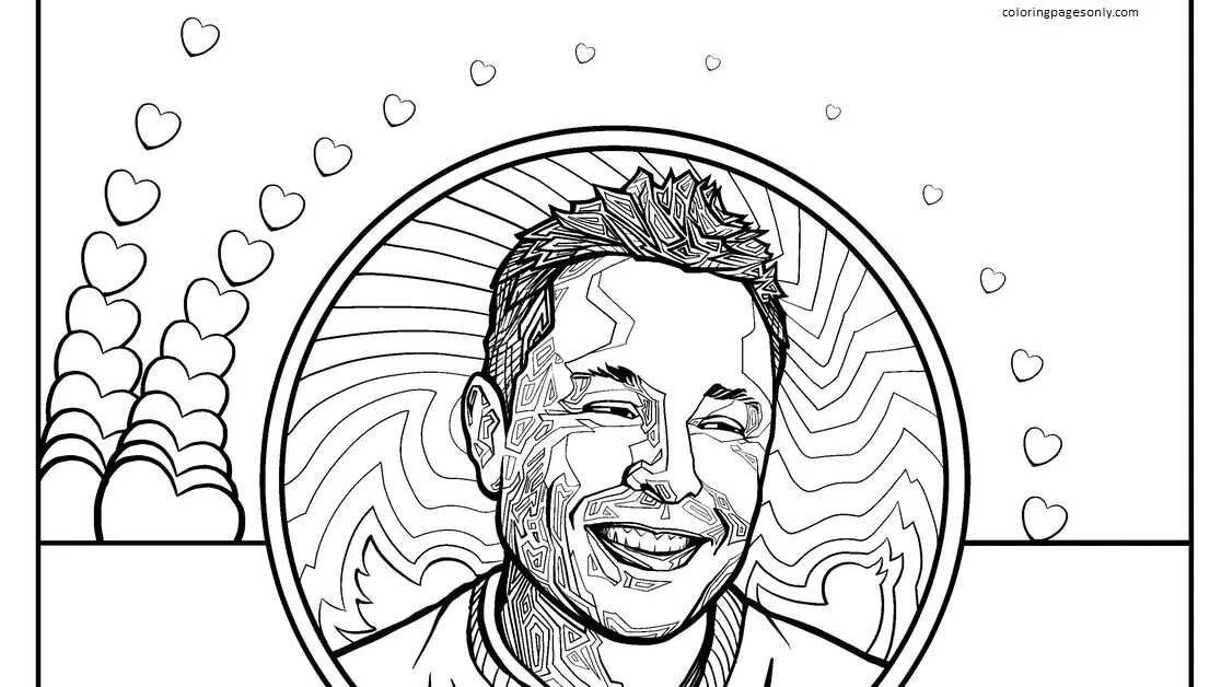 Çocuklar İçin  Ünlüler Elon-Musk Boyama Sayfaları 