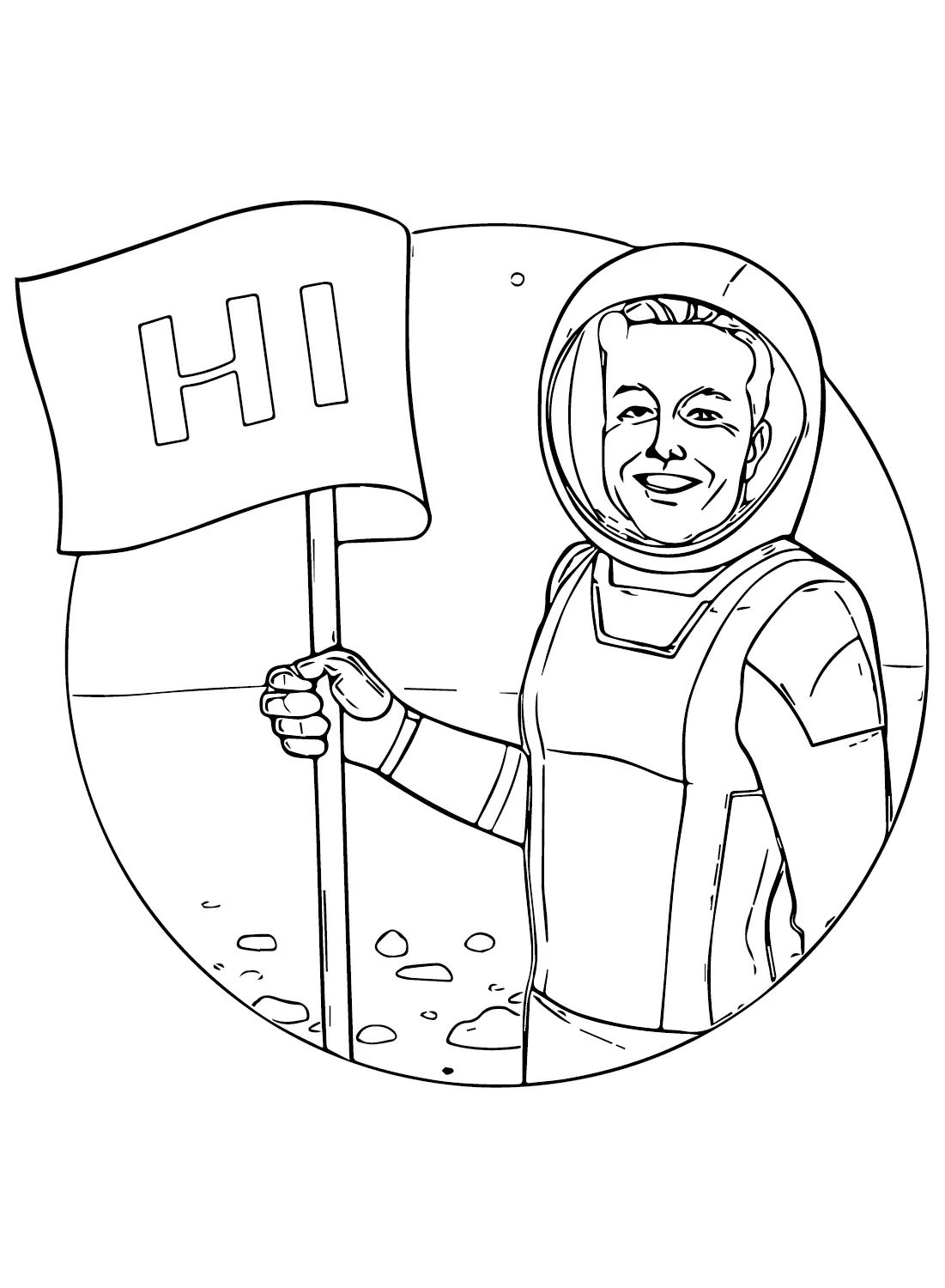 Çocuklar İçin  Ünlüler Elon-Musk Boyama Sayfaları 