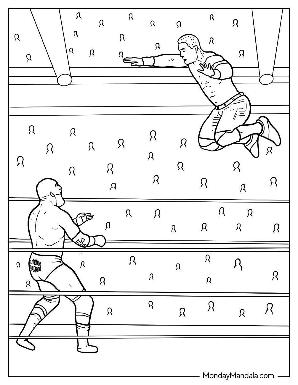 Çocuklar İçin  Ünlüler John-Cena Boyama Sayfaları 