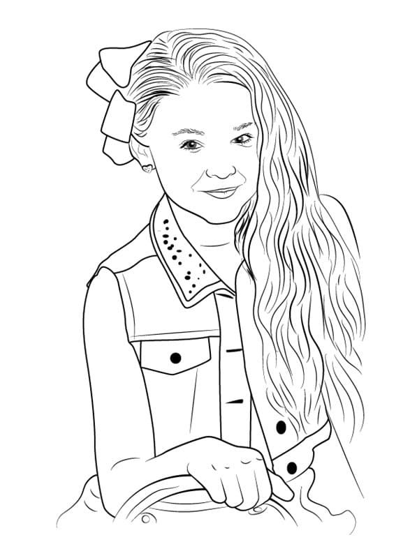 Çocuklar İçin  Ünlüler Jojo-Siwa Boyama Sayfaları 