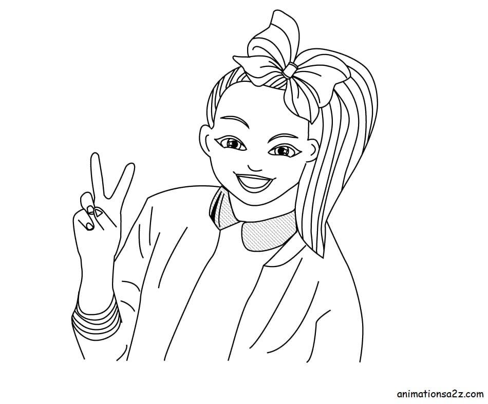 Çocuklar İçin  Ünlüler Jojo-Siwa Boyama Sayfaları 